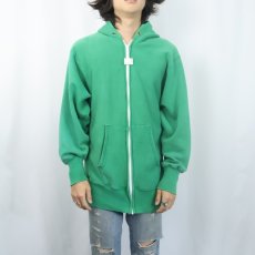 画像2: 80's Champion REVERSE WEAVE トリコタグ USA製 目無し スウェットジップパーカー L (2)