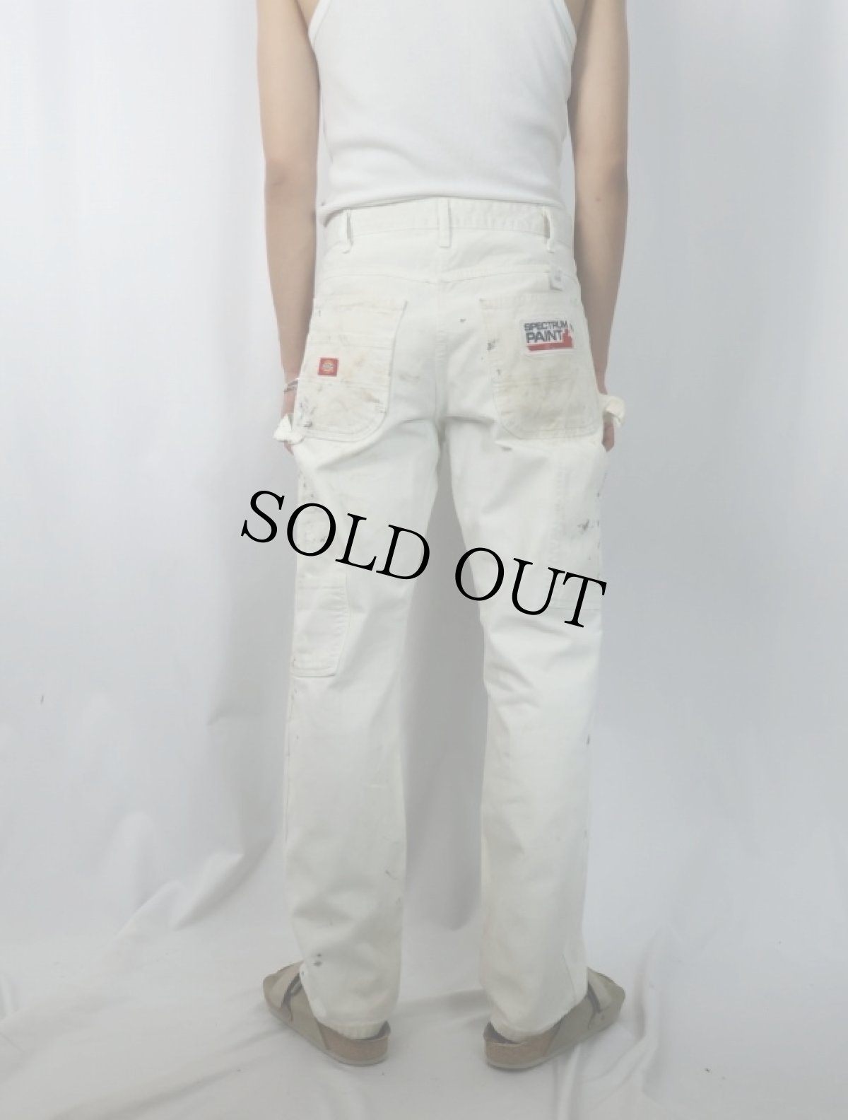 画像3: Dickies ペンキペイント コットンペインターパンツ W33 (3)