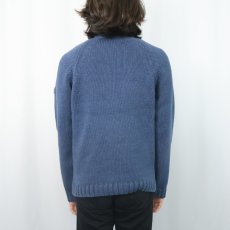 画像3: SAINT JAMES インディゴ アクリル×コットンニットセーター (3)
