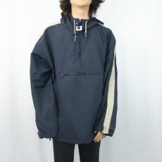 画像2: GAP ナイロンアノラックパーカー NAVY L (2)