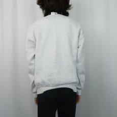 画像3: 90's NIKE 銀タグ USA製 ロゴ刺繍スウェット L (3)