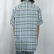 画像3: PENDLETON チェック柄 ウールオープンカラーシャツ L (3)