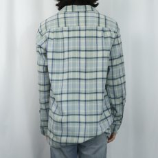 画像3: PENDLETON チェック柄 ウールオープンカラーシャツ M (3)