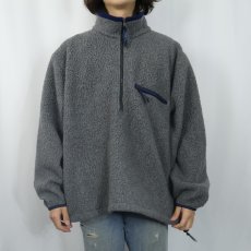 画像2: 90's L.L.Bean ハーフジップ パイルフリースジャケット (2)