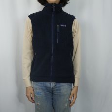 画像2: 2017AW Patagonia レトロパイルベスト NAVY S (2)
