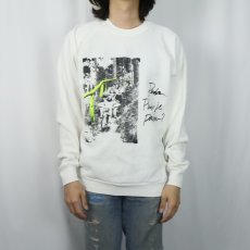 画像2: 90's USA製 フォトプリントラグランスウェット XL (2)