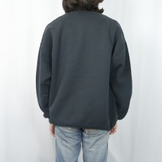 画像3: 90's RUSSELL ATHLETIC USA製 前V 無地スウェット BLACK XXL (3)