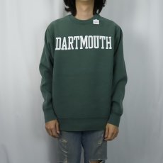 画像2: REVERSE WEAVE TYPE "DARTMOUTH" ラバープリントスウェット M (2)