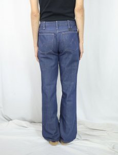画像3: 70〜80's Wrangler USA製 バットダイ ブーツカットデニムパンツ W30 (3)