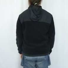 画像3: POLO Ralph Lauren 切り替えデザイン フリースジップジャケット BLACK M (3)