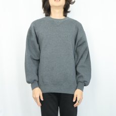 画像2: 90's RUSSELL ATHLETIC USA製 前V 無地スウェット XL (2)