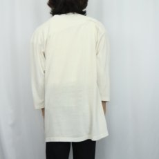 画像3: 60's Champion "HOBART LACROSSE" 染み込みプリント レーヨンフットボールTシャツ XL (3)