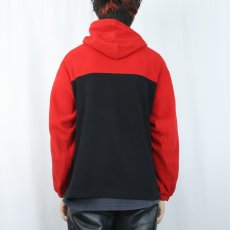 画像3: POLO Ralph Lauren 切り替えデザイン フリースパーカー XL (3)