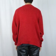 画像3: POLO Ralph Lauren ロゴ刺繍 コットンニットセーター XL (3)