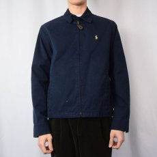 画像2: POLO Ralph Lauren ロゴ刺繍 コットンスイングトップ NAVY S (2)