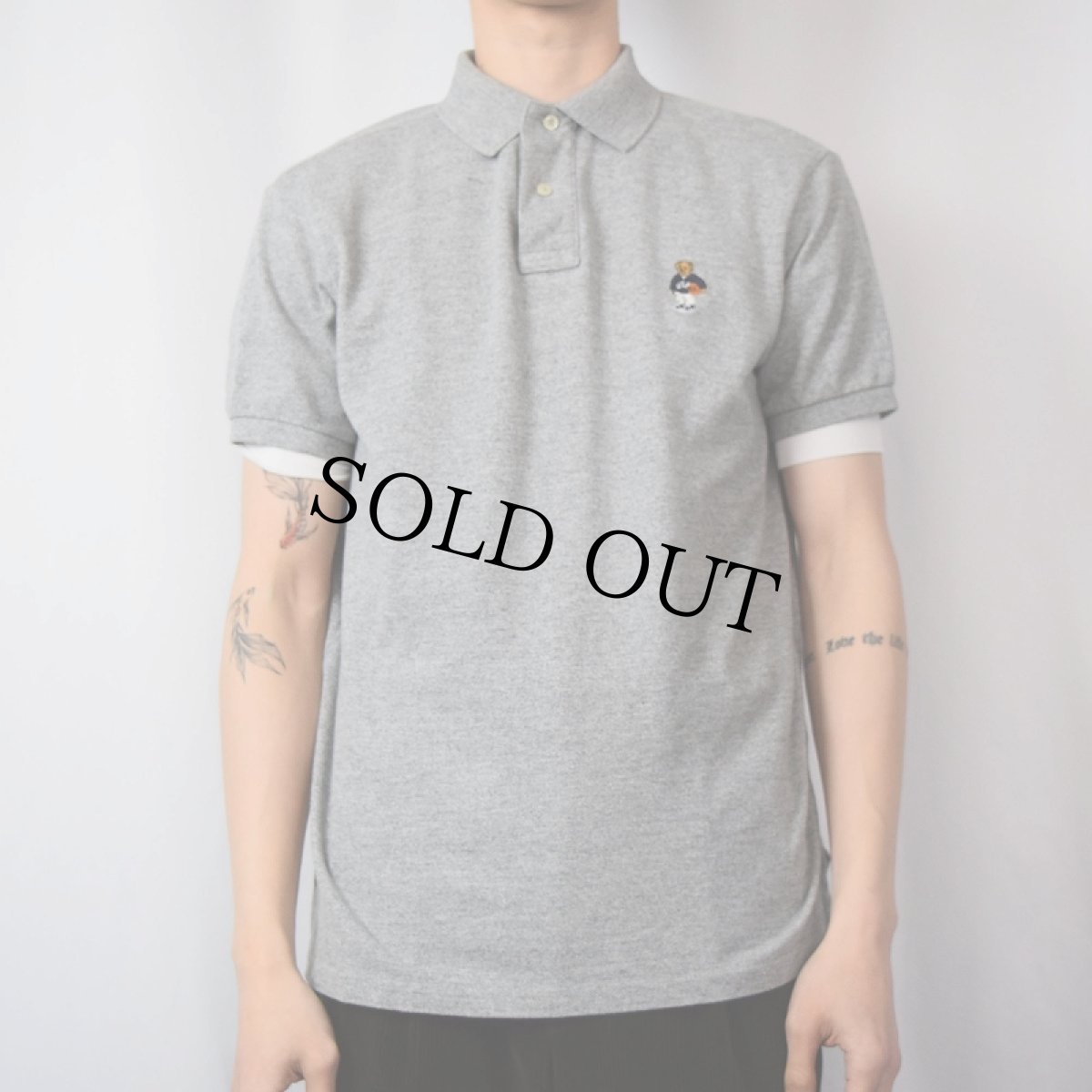 画像2: POLO Ralph Lauren ポロベア刺繍 ポロシャツ L (2)