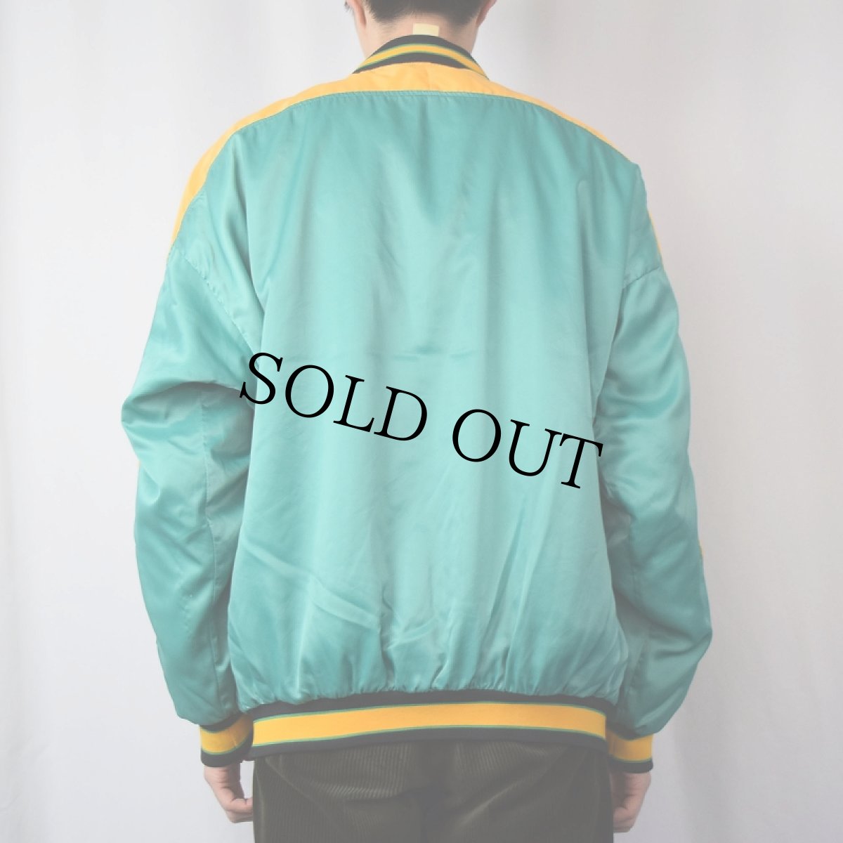 画像3: 80's adidas ロゴワッペン 2トーン ナイロンスタジャン (3)