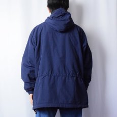 画像3: 90's L.L.Bean ナイロンアノラックパーカー NAVY XL (3)