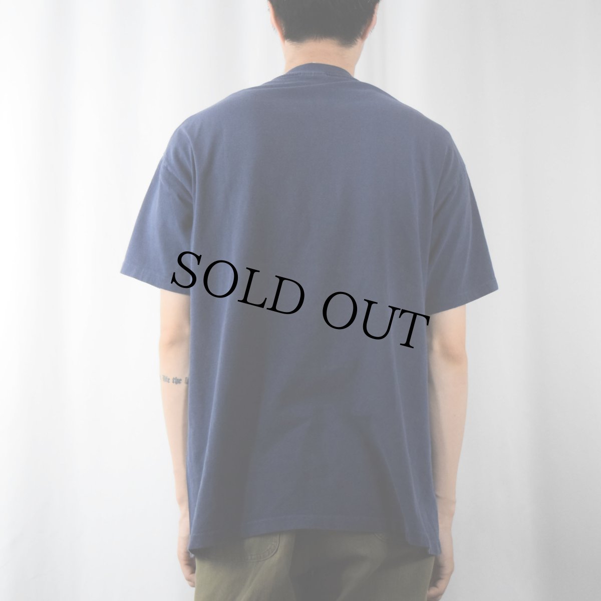 画像3: 90's SPAM 企業ロゴプリントTシャツ NAVY XL (3)