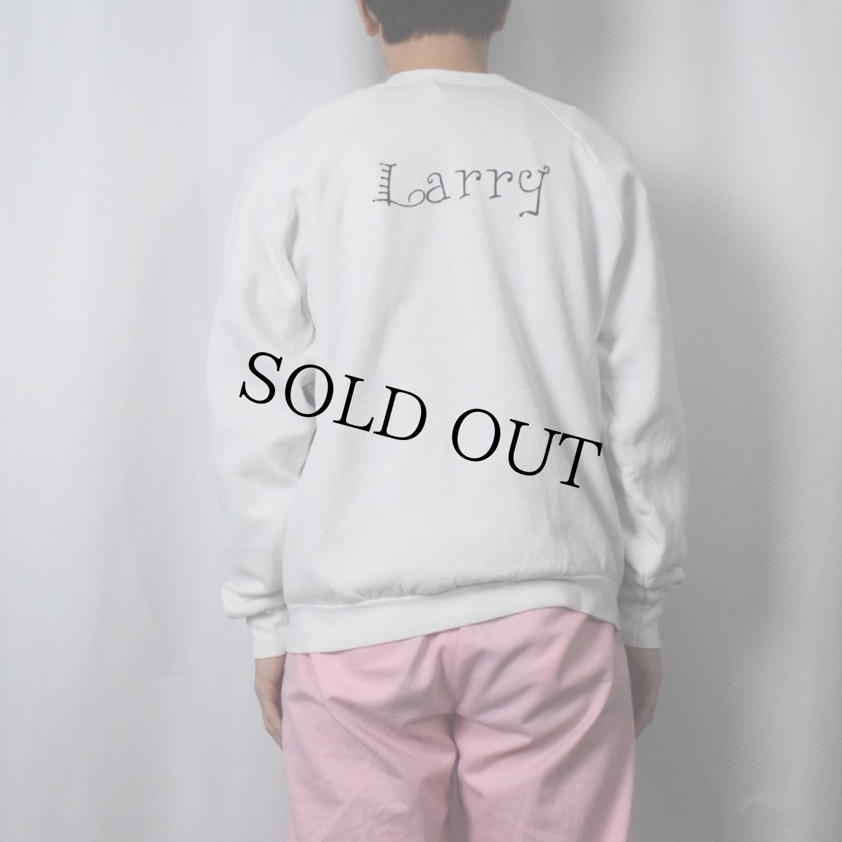 画像3: 90's Sidney Harris USA製 "ALL RIGHT, SO DROPPED..." イラストプリントラグランスウェット XL (3)