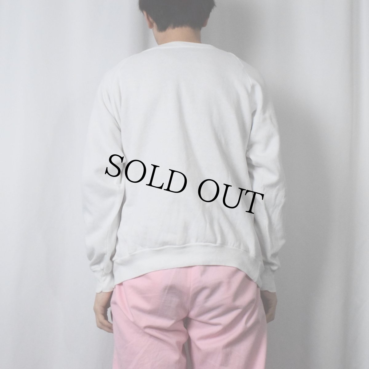 画像3: 80's Champion トリコタグ USA製 "DUQUESNE UNIVERSITY" プリントラグランスウェット XL (3)