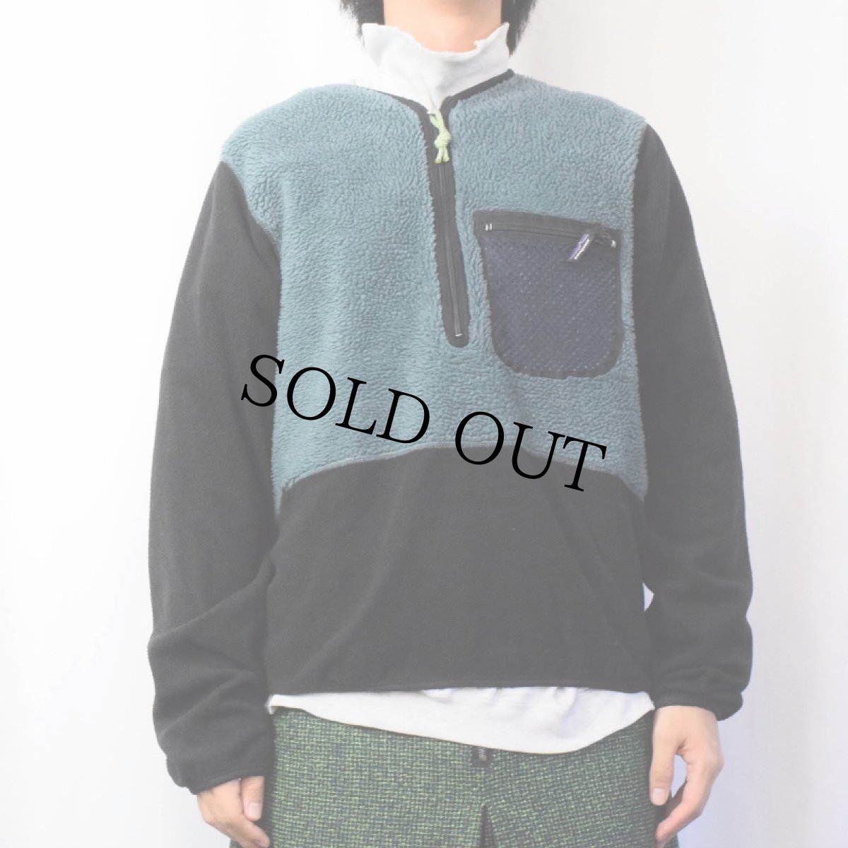 画像2: [お客様お支払い処理中]90's Patagonia USA製 アクアファー フリースジャケット L (2)