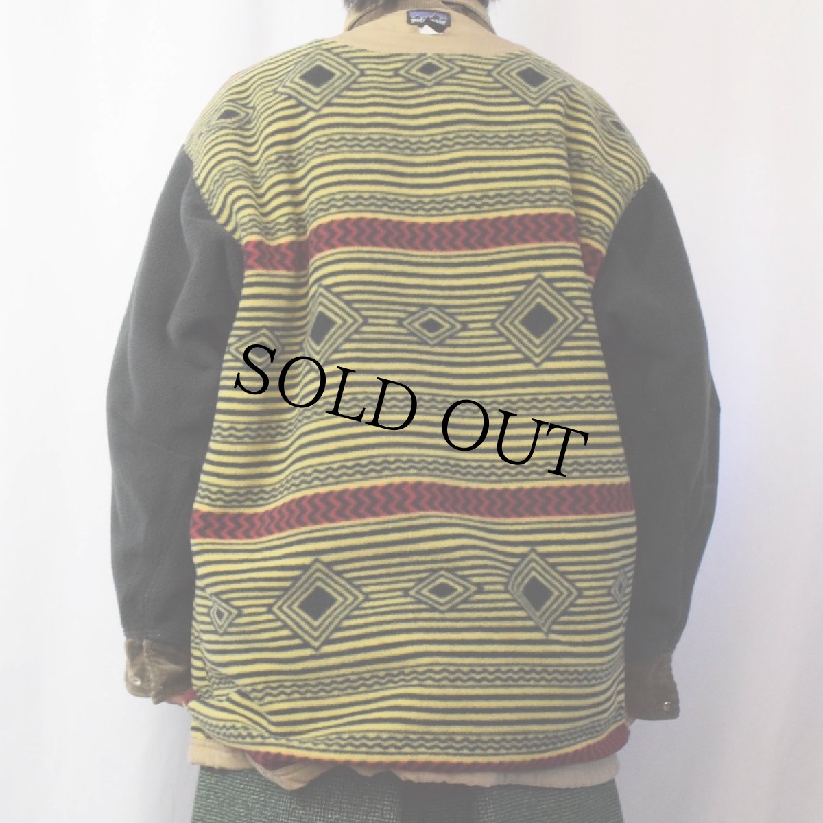 画像6: 90's Patagonia ブルズアイ柄ライナー ヌエボレンジコート L (6)