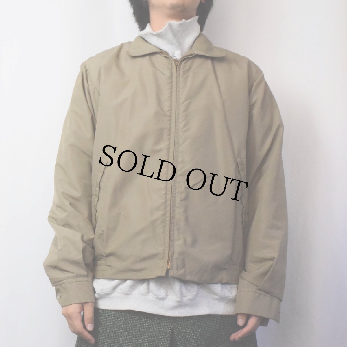 画像2: 50's McGREGOR USA製 "NYLON ANTI-FREEZE" ボアライナー ナイロンスイングトップ SIZE40L (2)