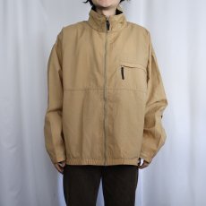 画像2: 90's LANDS' END ナイロンジップジャケット L (2)