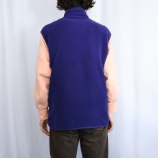 画像3: 90's Patagonia USA製 ロゴ刺繍 フリースベスト L (3)