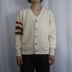 画像2: Ralph Lauren コットンニットカーディガン M (2)
