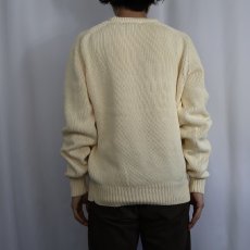 画像3: 90's Eddie Bauer コットンニットセーター M (3)