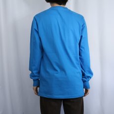画像3: 90's LANDS' END USA製 無地ポケットロンT L (3)