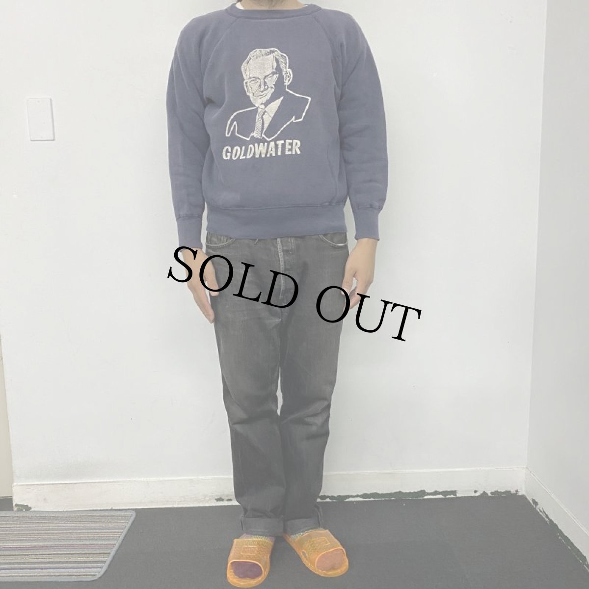 画像2: 60's MAYO SPRUCE "GOLD WATER" プリントスウェット XL (2)