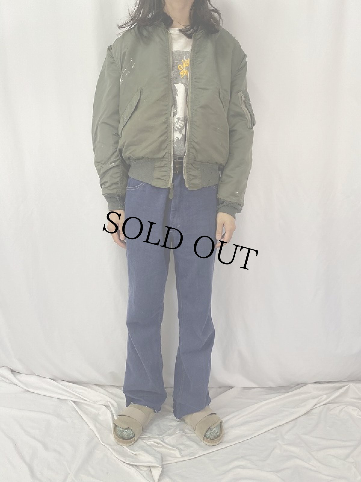 画像3: 70's U.S.AIR FORCE L-2B フライトジャケット LARGE (3)