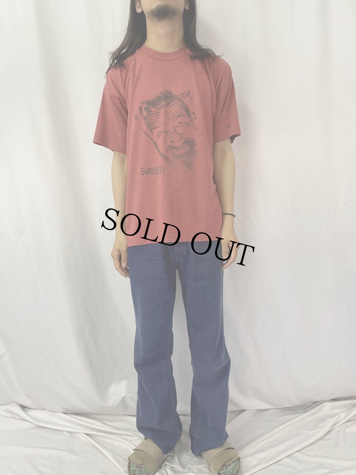 画像2: 90's Ghoulardi テレビ番組 キャラクタープリントTシャツ XL (2)