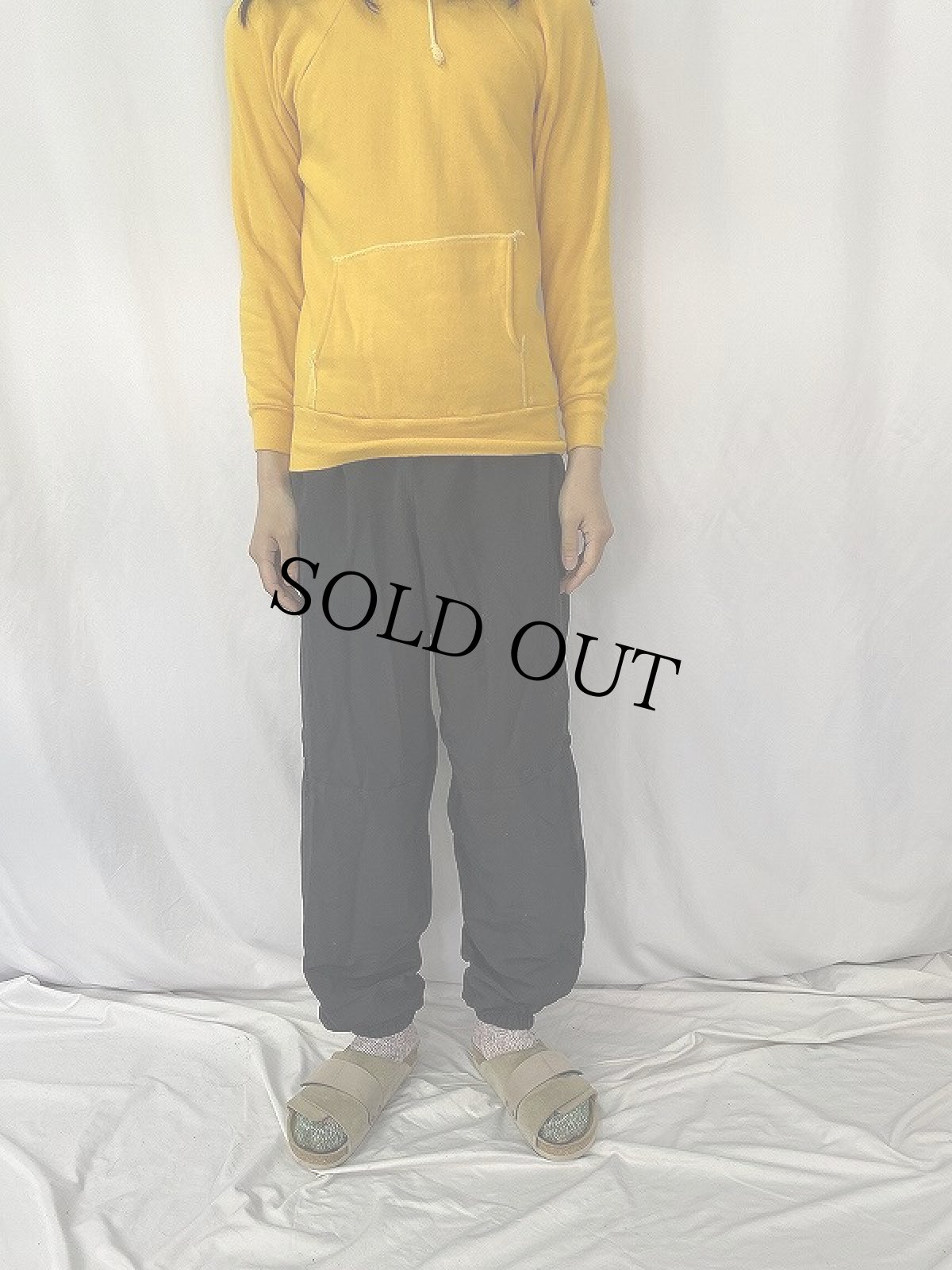 画像2: 60's BRENT ラグランスウェットフーディー 無地 M (2)