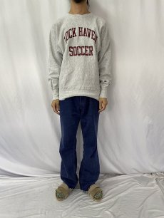 画像2: 90's Champion REVERSE WEAVE USA製 "LOCK HAVEN SOCCER" プリントスウェット L (2)