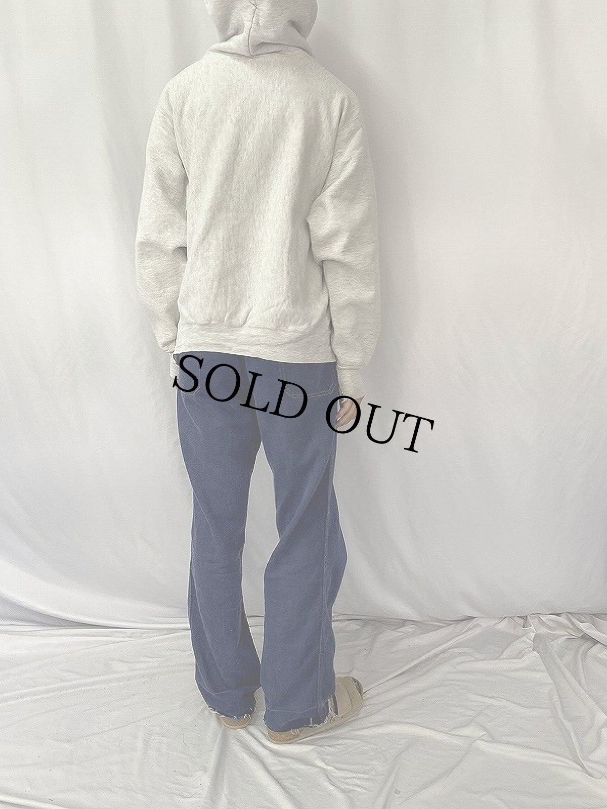 画像4: 90's REVERE WEAVE TYPE USA製 "NAVY" プリントスウェットフーディー XL (4)