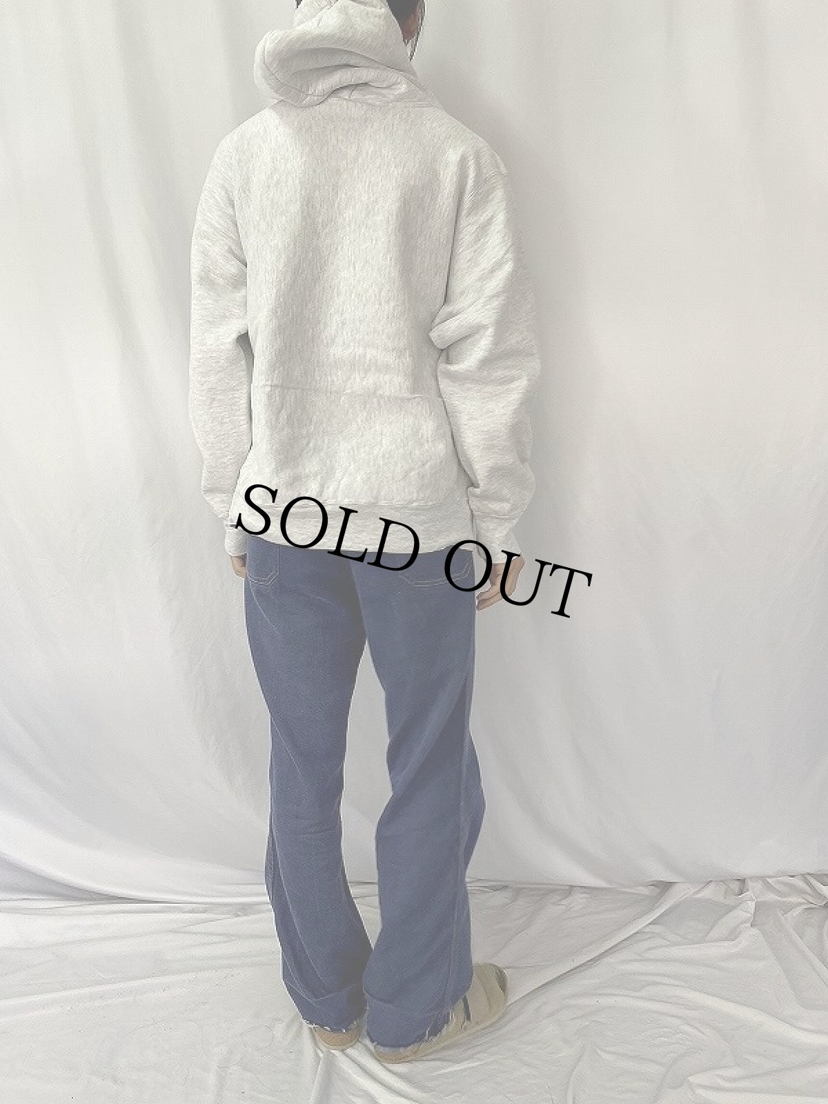 画像4: 90's REVERE WEAVE TYPE USA製 "UW" プリントスウェットフーディー XL (4)