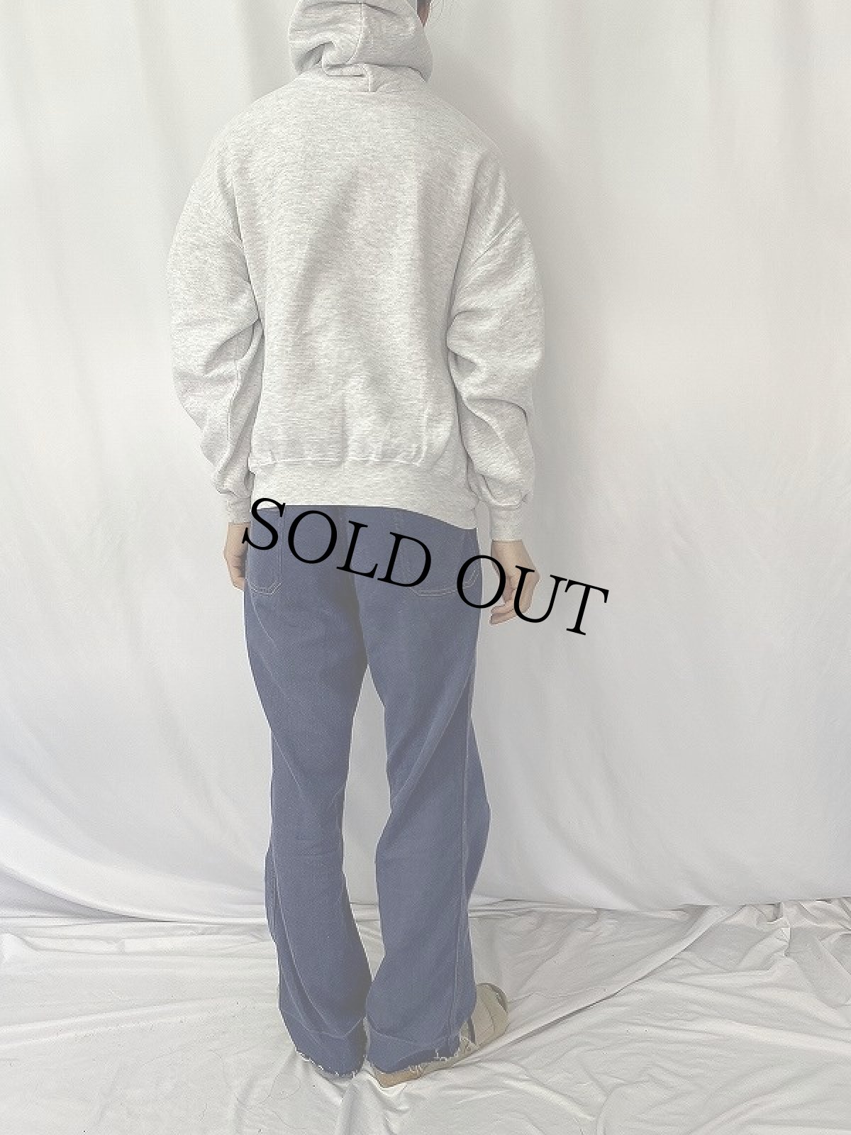 画像4: 90's〜 USA製 "BLEVINS BRUINS" プリントスウェットフーディー L (4)