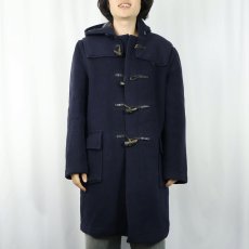 画像2: 60〜70's Gloverall ENGLAND製 ウールダッフルコート NAVY SIZE40 (2)