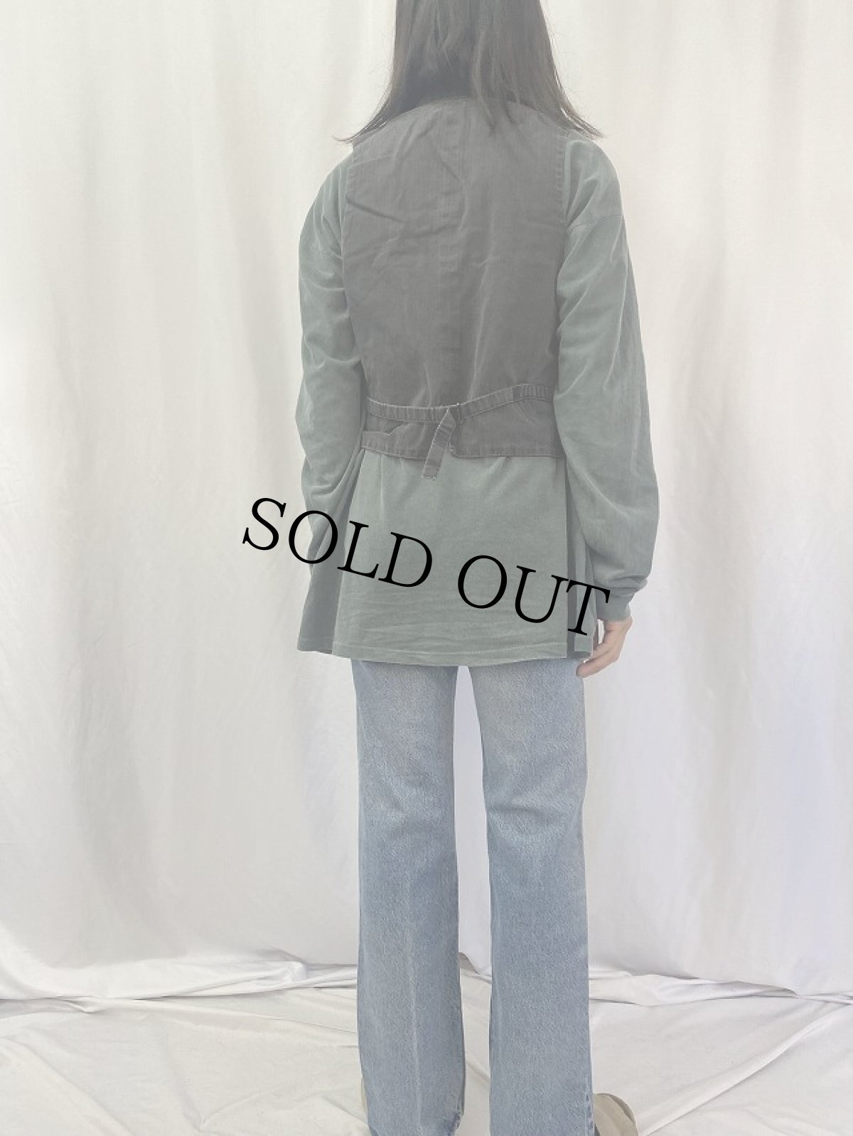 画像4: EURO EIKO コーデュロイ ロガーベスト BLACK (4)