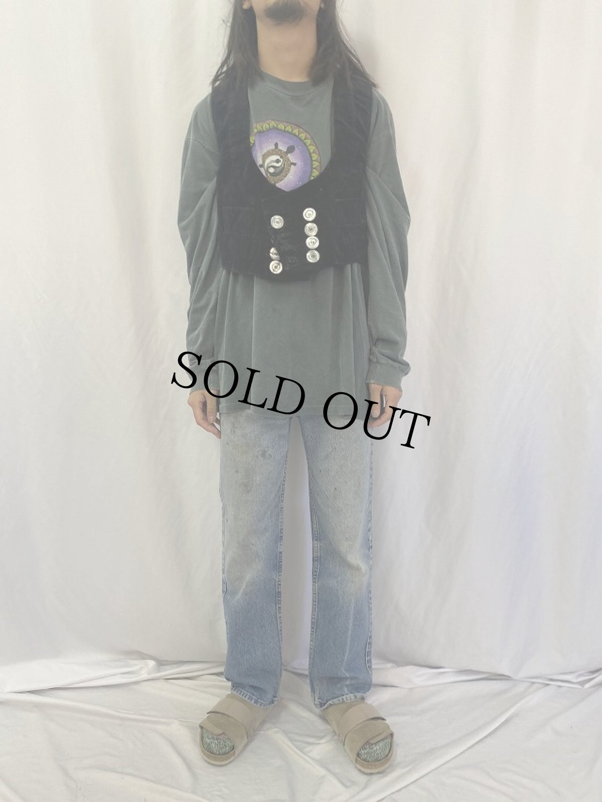 画像2: EURO EIKO コーデュロイ ロガーベスト BLACK (2)