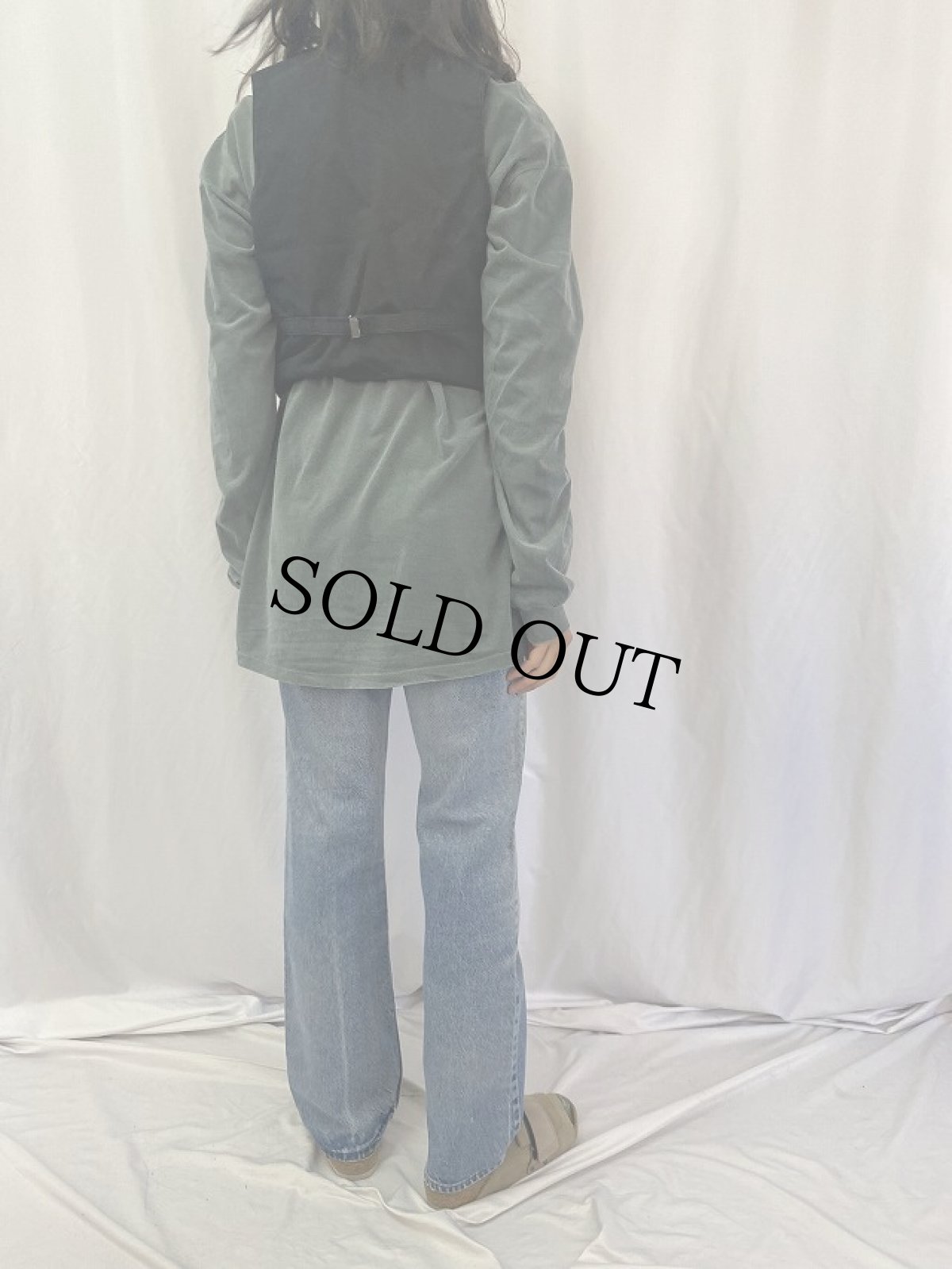 画像4: EURO EIKO コーデュロイ ロガーベスト BLACK (4)