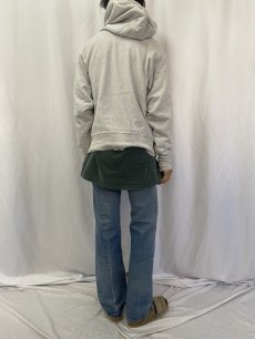 画像4: 00's Champion REVERSE WEAVE "NYU" プリントスウェットフーディー M (4)