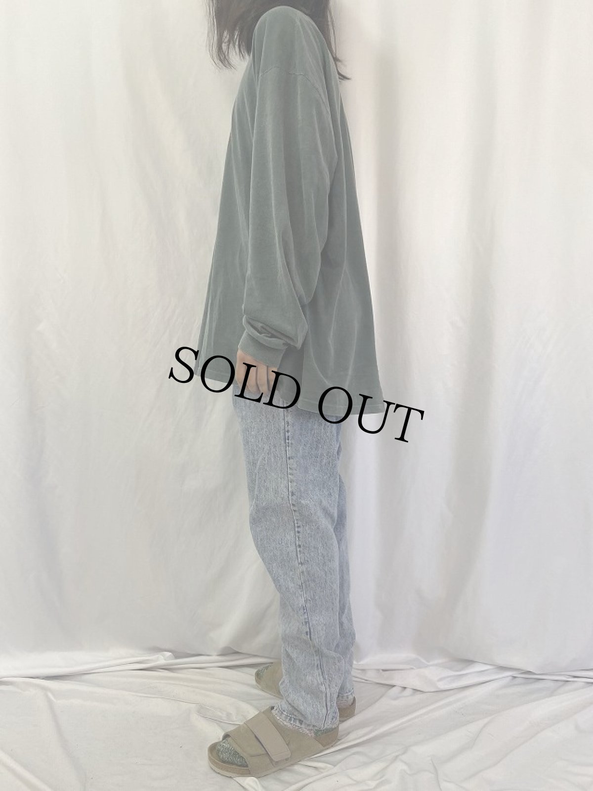 画像3: 90's Levi's 550 USA製 ストライプ柄 デニムパンツ W34 (3)