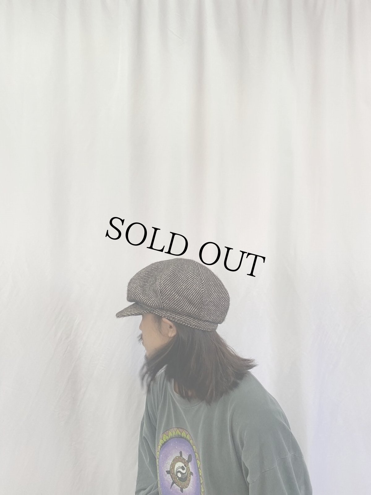 画像3: YOHJI YAMAMOTO JAPAN製 SAMPLE ツイードキャスケット (3)