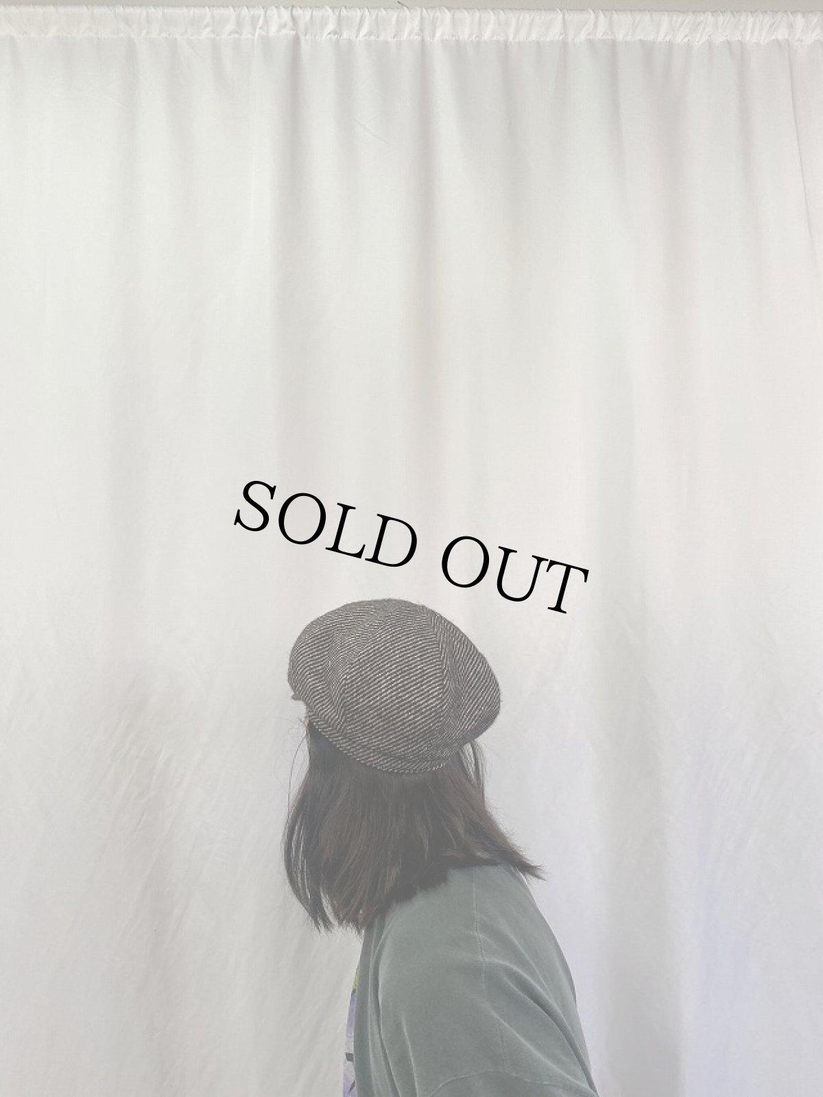 画像4: YOHJI YAMAMOTO JAPAN製 SAMPLE ツイードキャスケット (4)