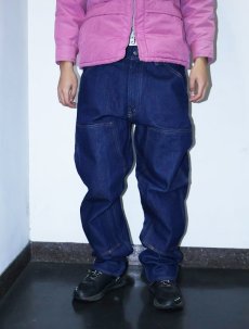 画像3: 90's WILD ASS USA製 ダブルニー デニムペインターパンツ W35 (3)